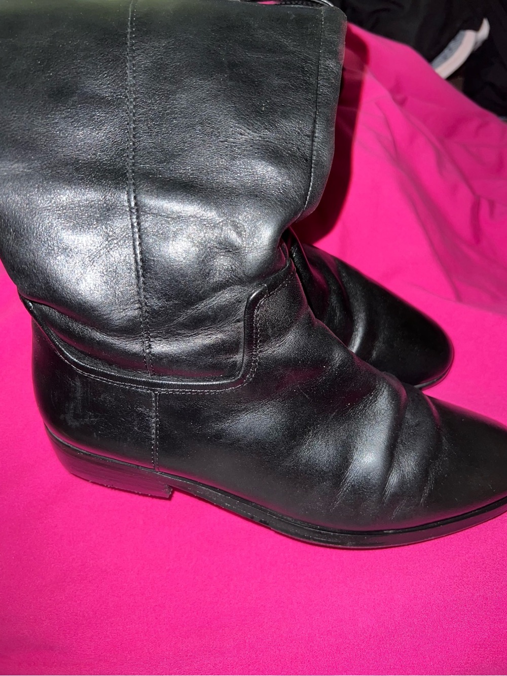 Coach Black Leather  Boots